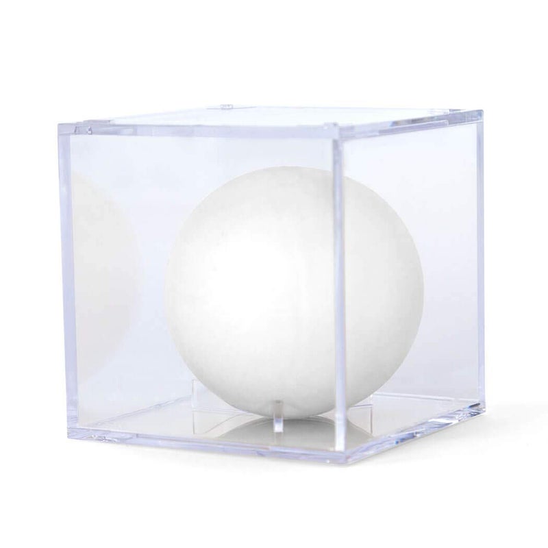 ChalkTalkSPORTS Square Acrylic Display Case | Guys Lacrosse Ball Holder | Single - Image 1